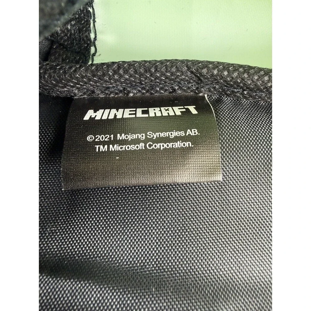 Bioworld Minecraft Creeper Backpack School Book Bag Laptop Sleeve Bottle Pocket
